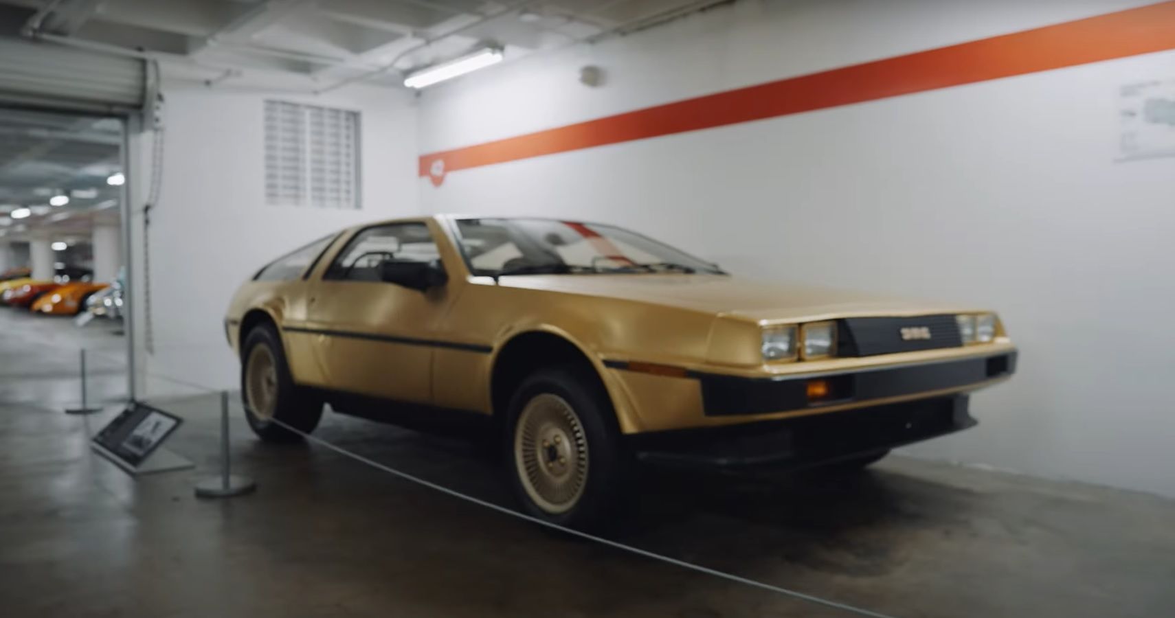 Gold DeLorean At Peterson Automotive Museum