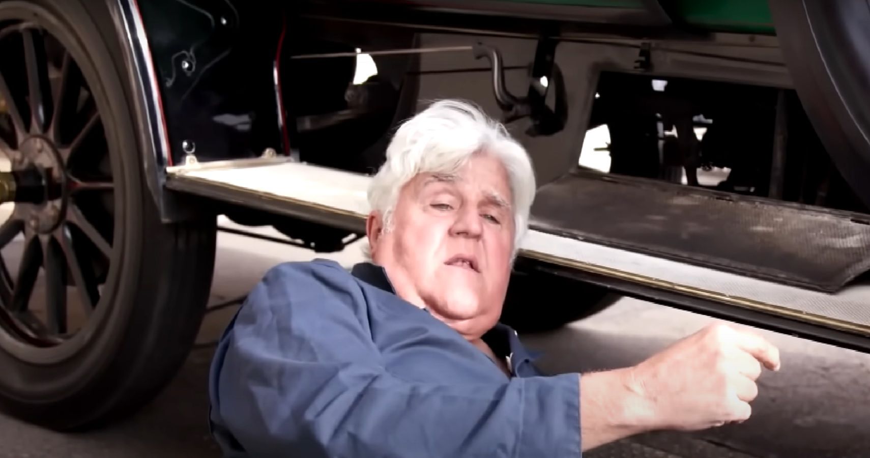 Jay Leno working on 1909 steam car