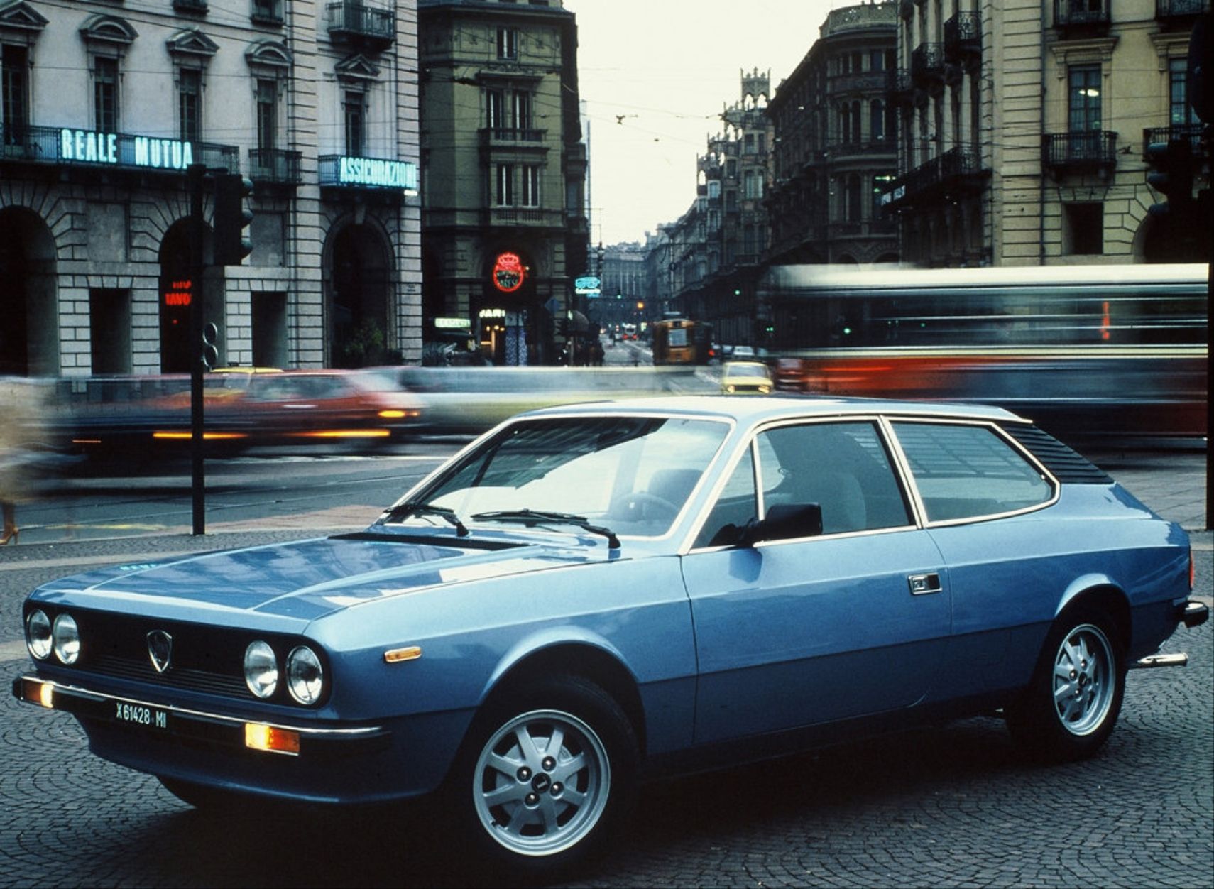 1978 Lancia Beta HPE Front Quarter View In Blue