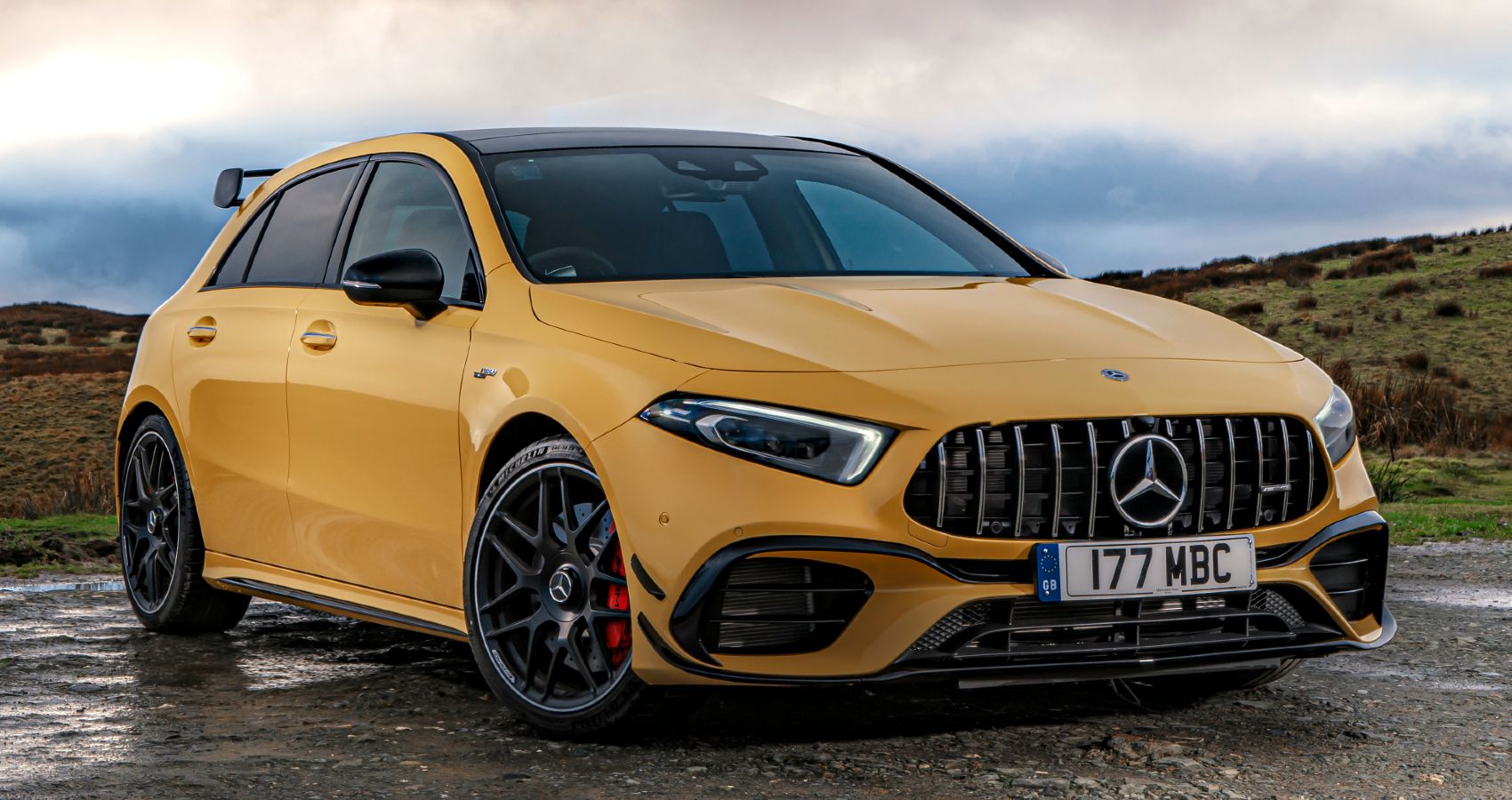 Mercedes AMG A45 S exterior yellow