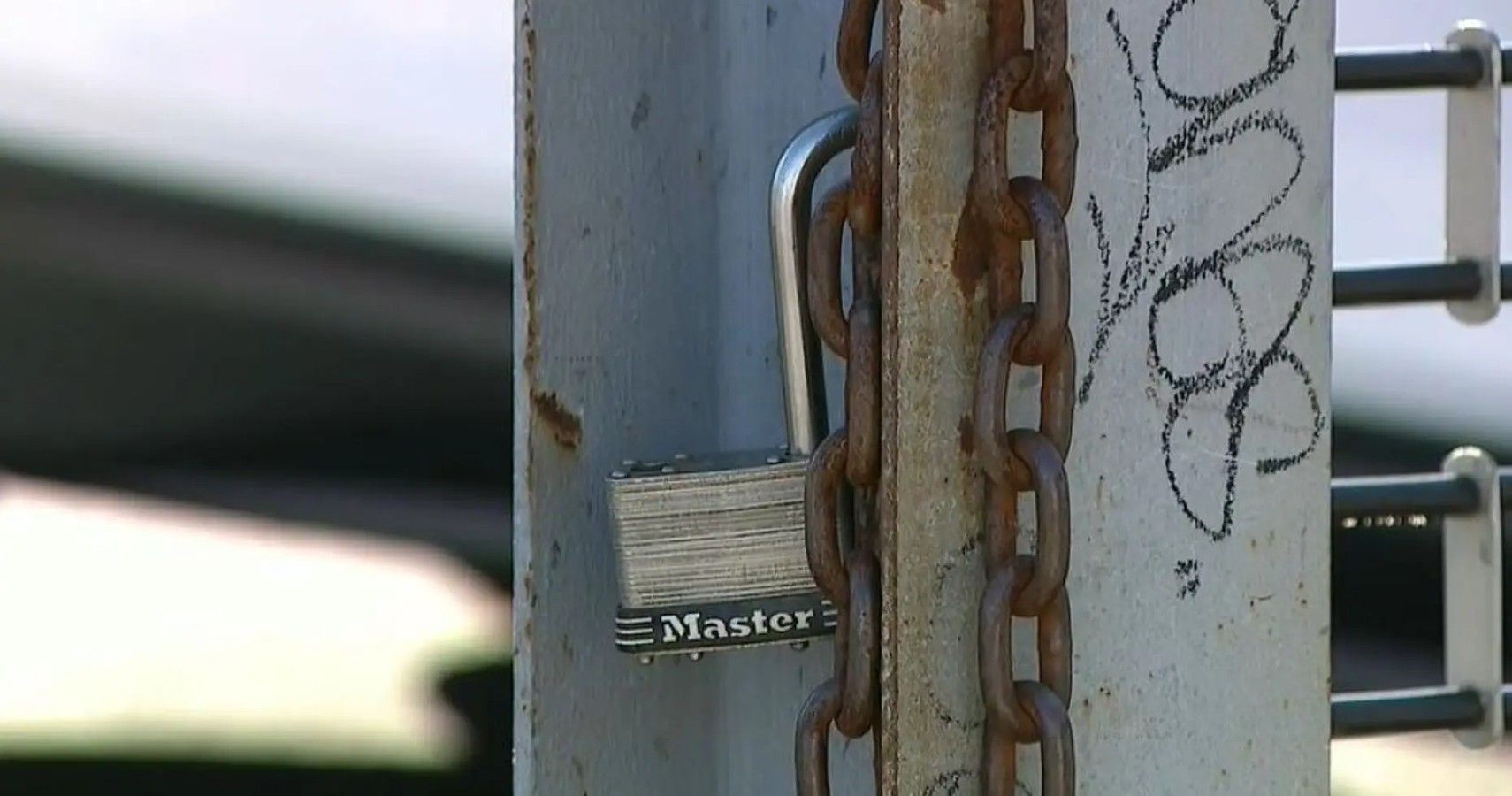 Master Lock on gate