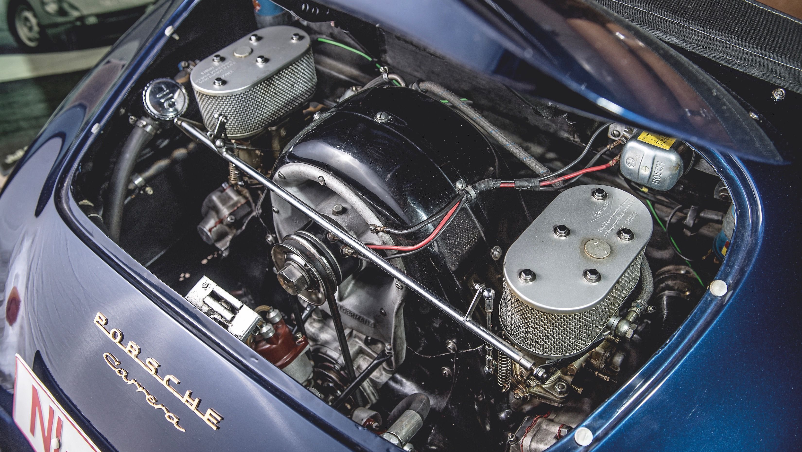 Porsche Furhman engine inside a 356 A cabriolet