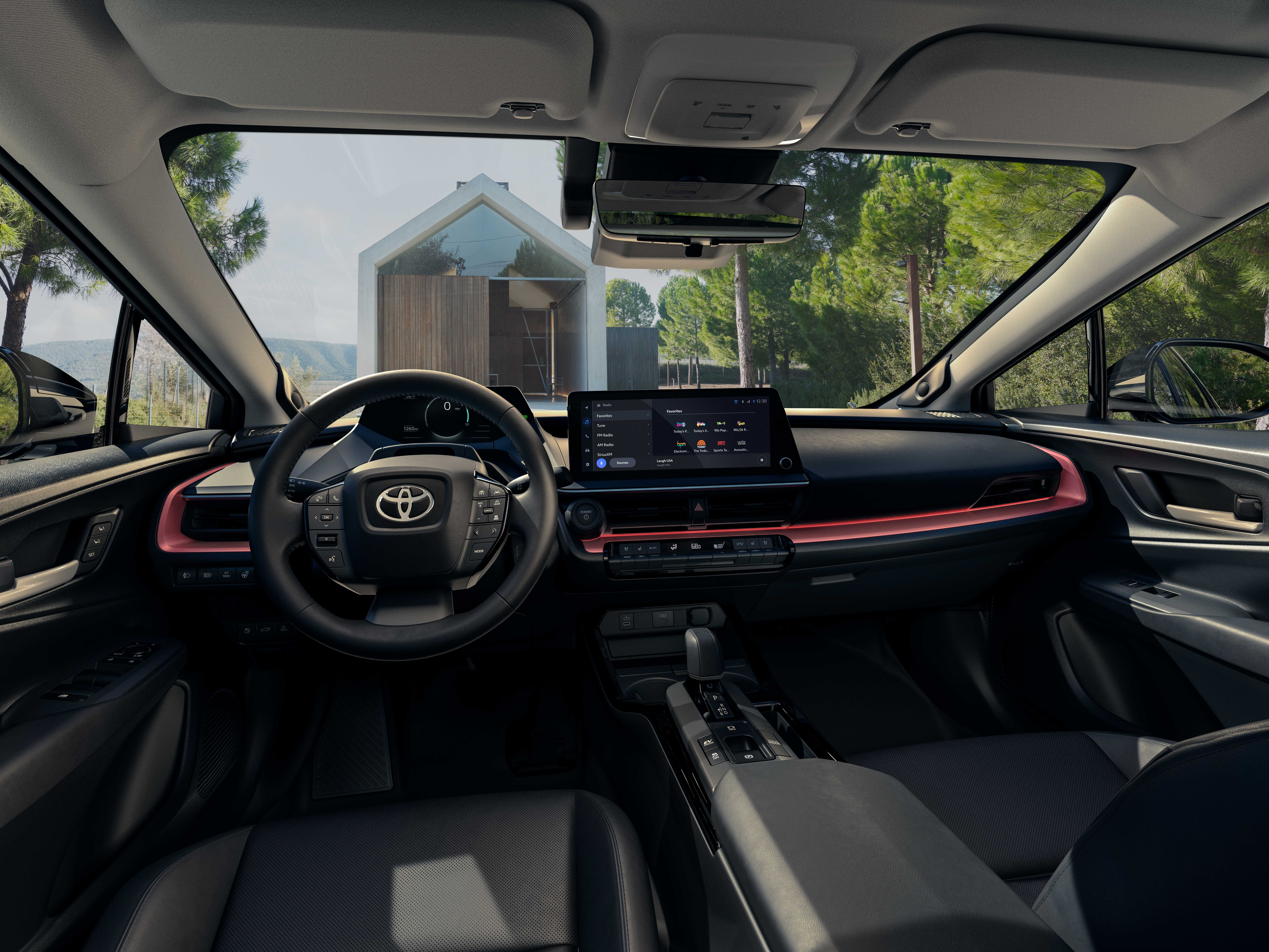 Gray 2023 Toyota Prius Prime Dashboard View