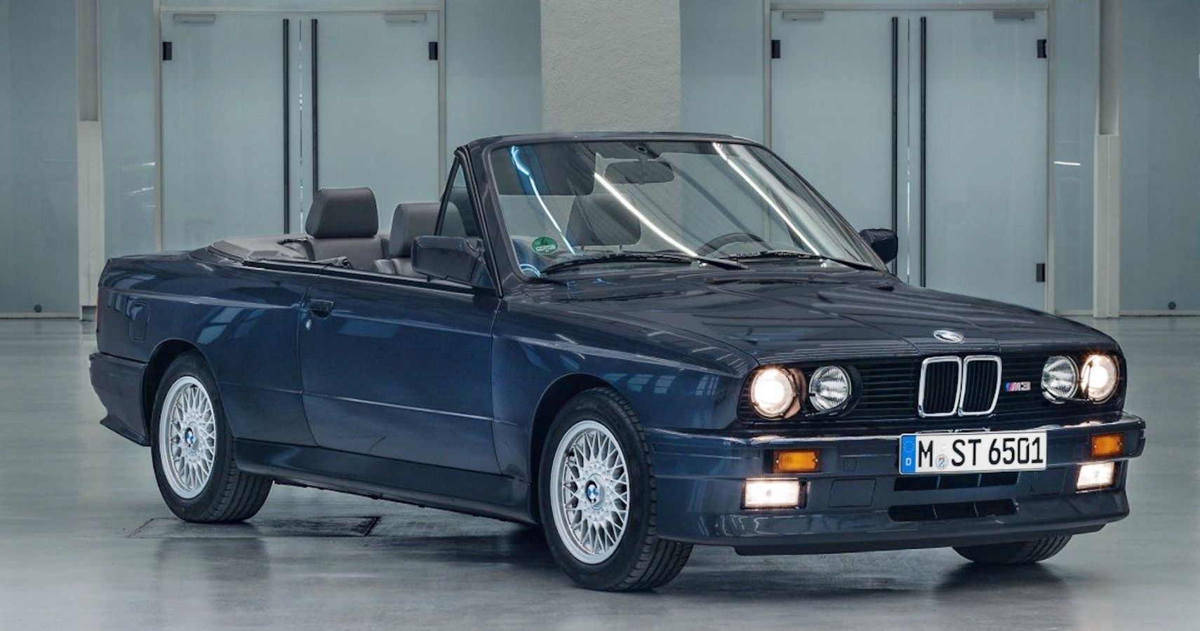 Blue 1988 BMW M3 E30 Convertible Was A First From M Division