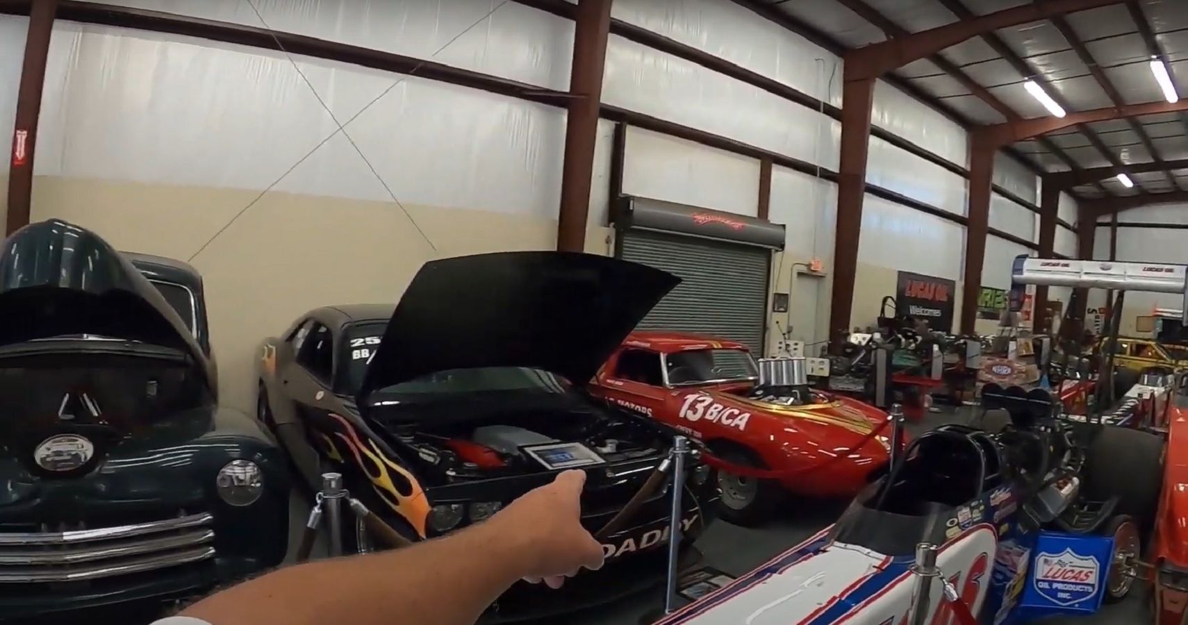 Barn find expert heads to don garlits ultimate garage man cave
