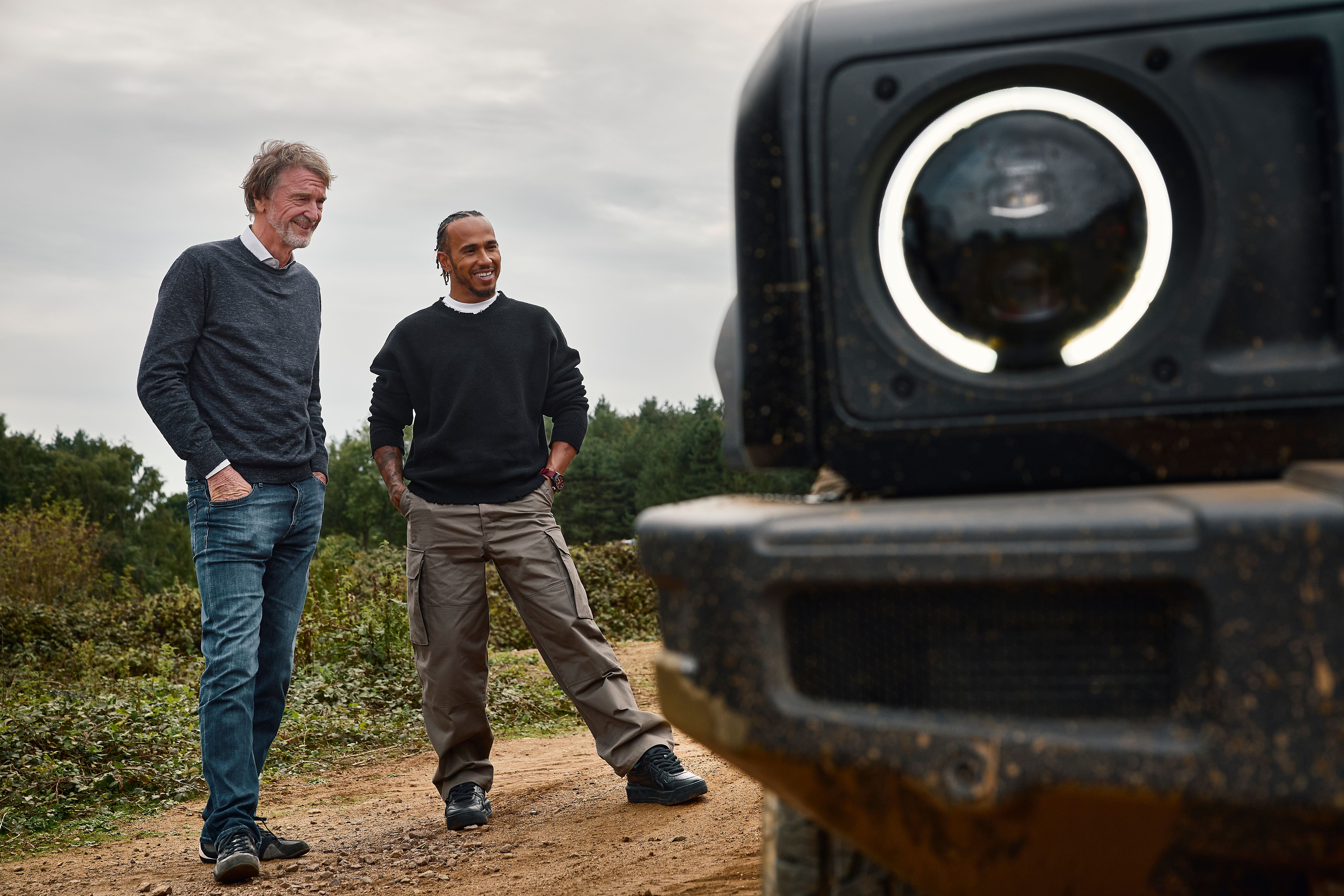 Ineos Grenadier Sir Lewis Hamilton and Sir Jim Radcliffe