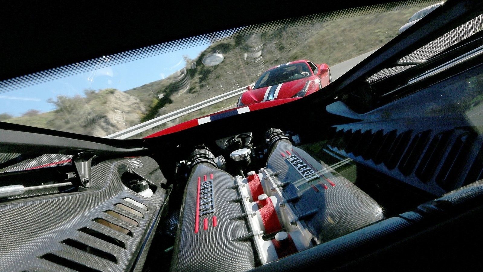 Compartimento del motor Ferrari 458 Speciale