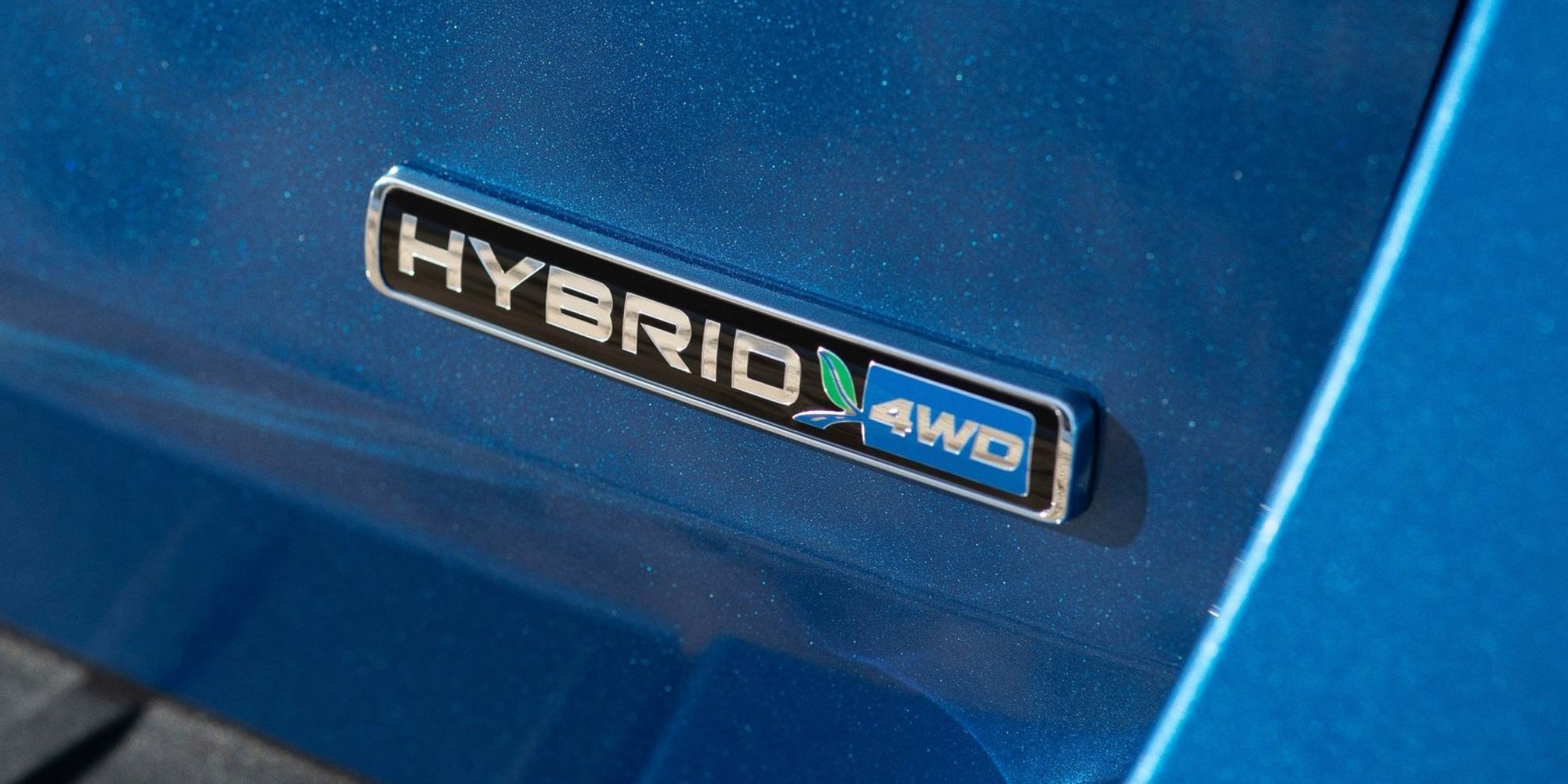 Ford Explorer Hybrid Badge Blue