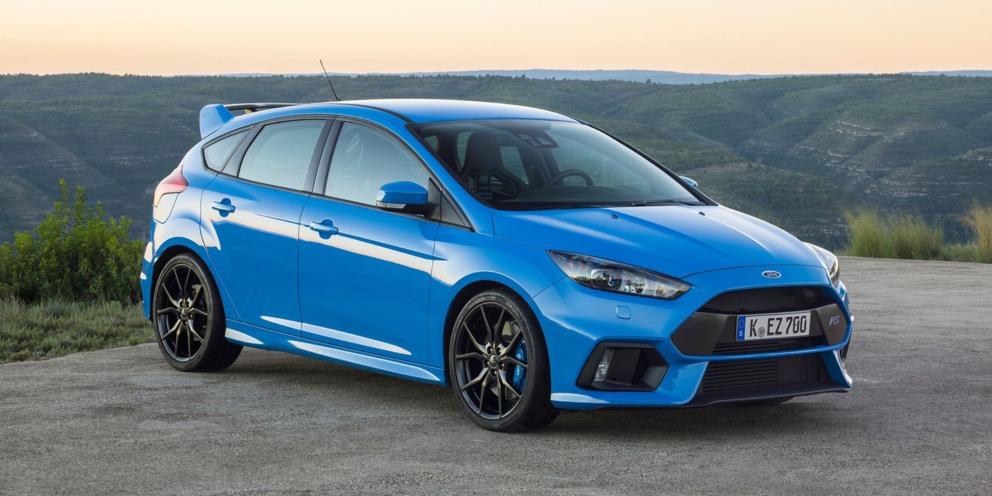 Ford Focus RS Front Quarter Nitrous Blue