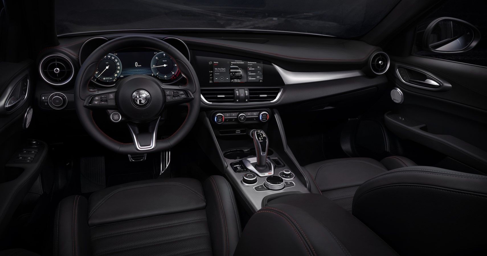 2023 midlife-updated Alfa Romeo Giulia interior layout view
