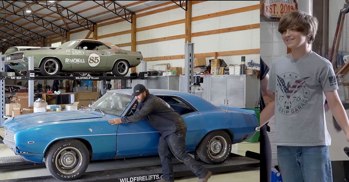 Vice Grip Garage Blue 1969 Chevrolet Camaro Gifted To Son