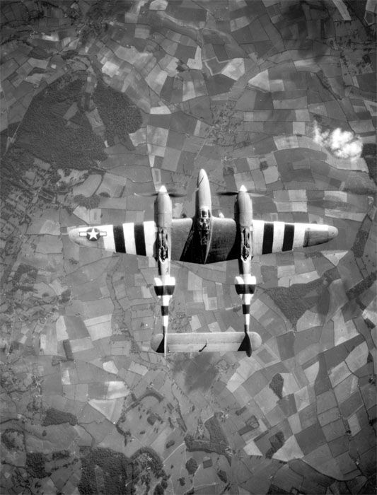 Версия Lockheed_P-38 Lightning Recon во время кампании в Нормандии