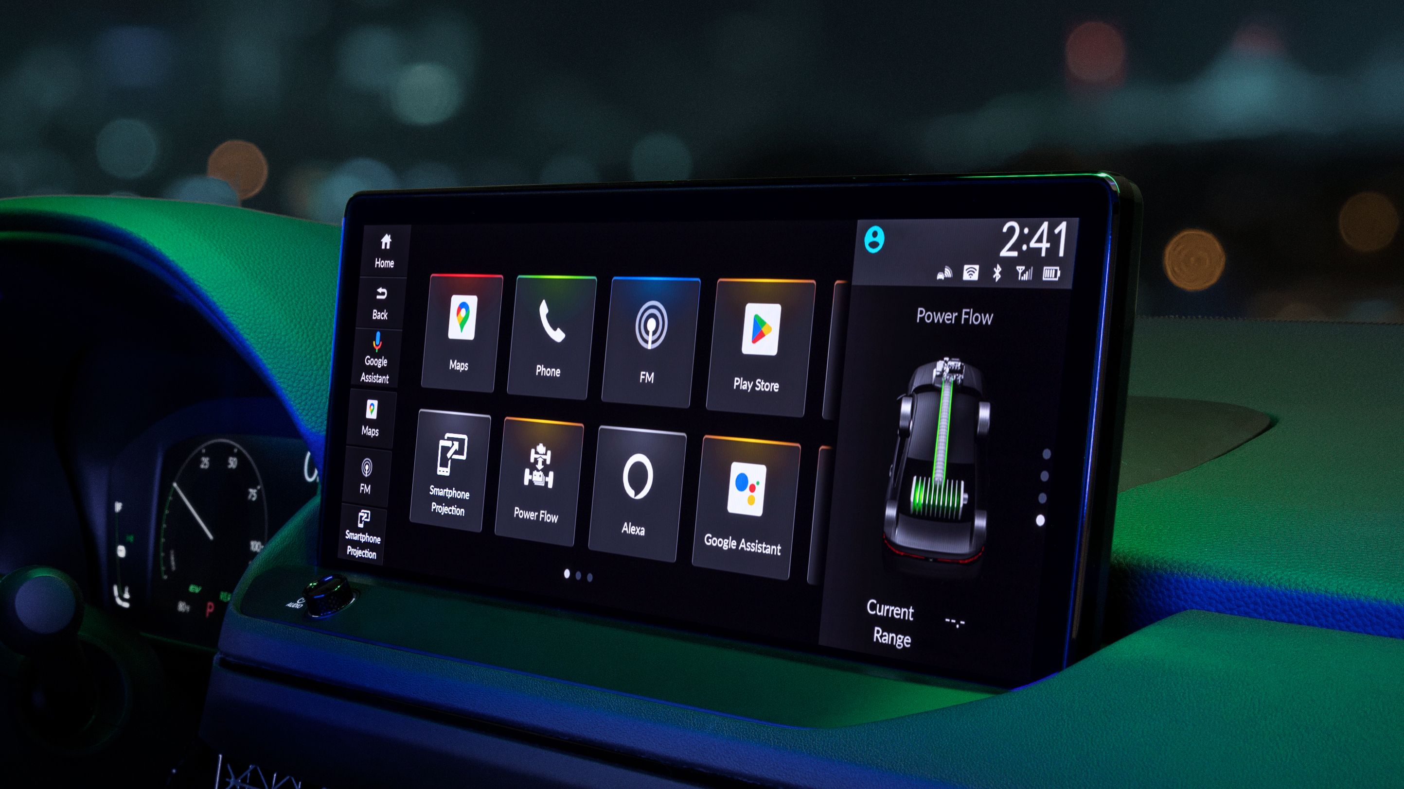 2023 Honda Accord infotainment screen in dark car