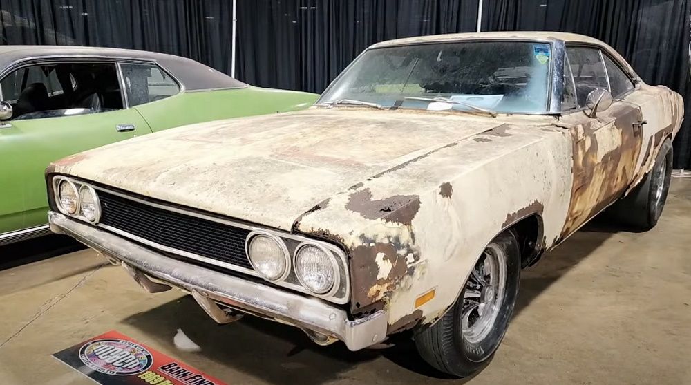 1969 Dodge Charger 500 with significant rust damage