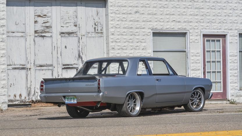 Gray 1969 Plymouth Valiant 100 Rest Mod Parked