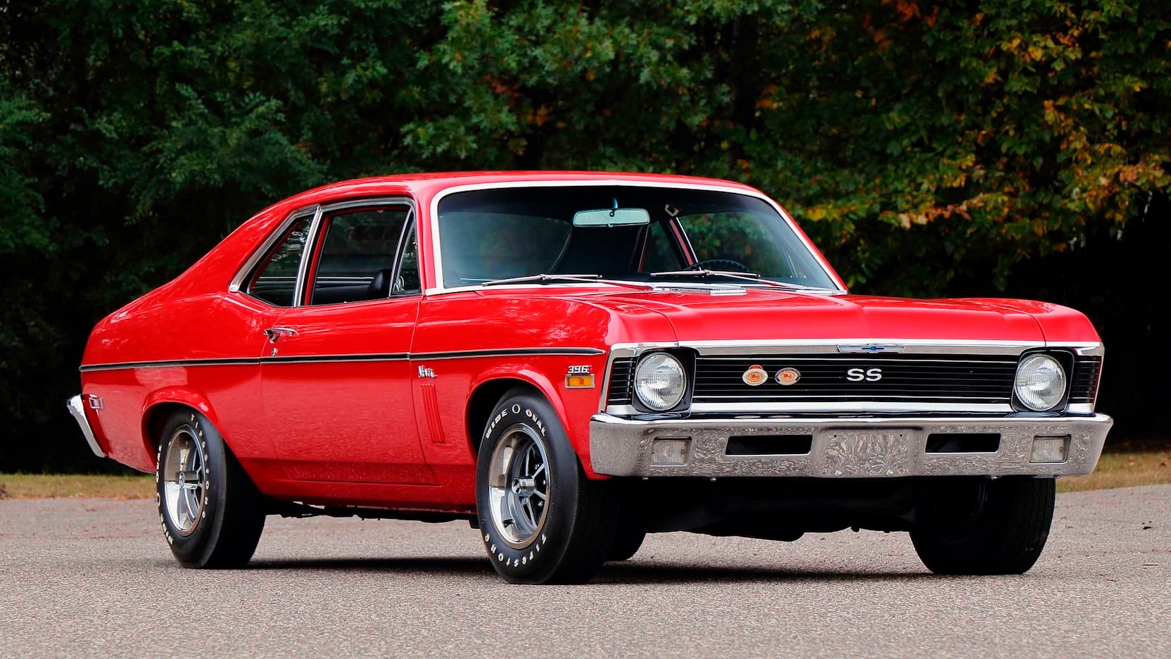 1970 Chevrolet Nova SS Red Front 
