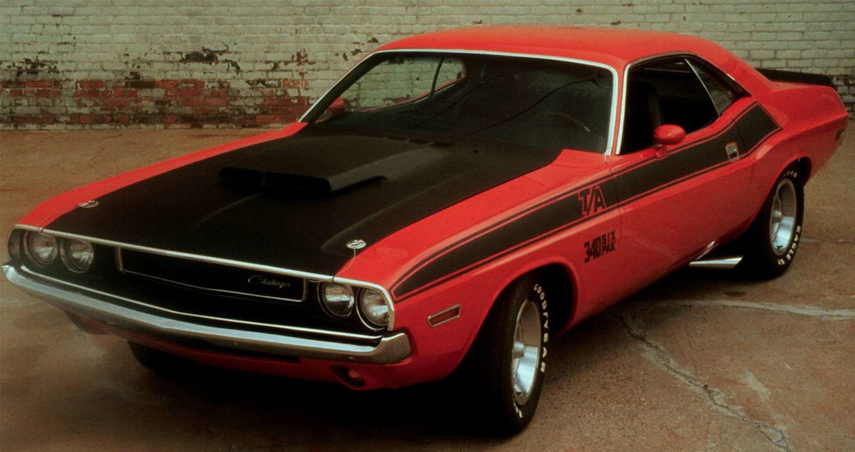 1970 Dodge Challenger T:A Orange Front View