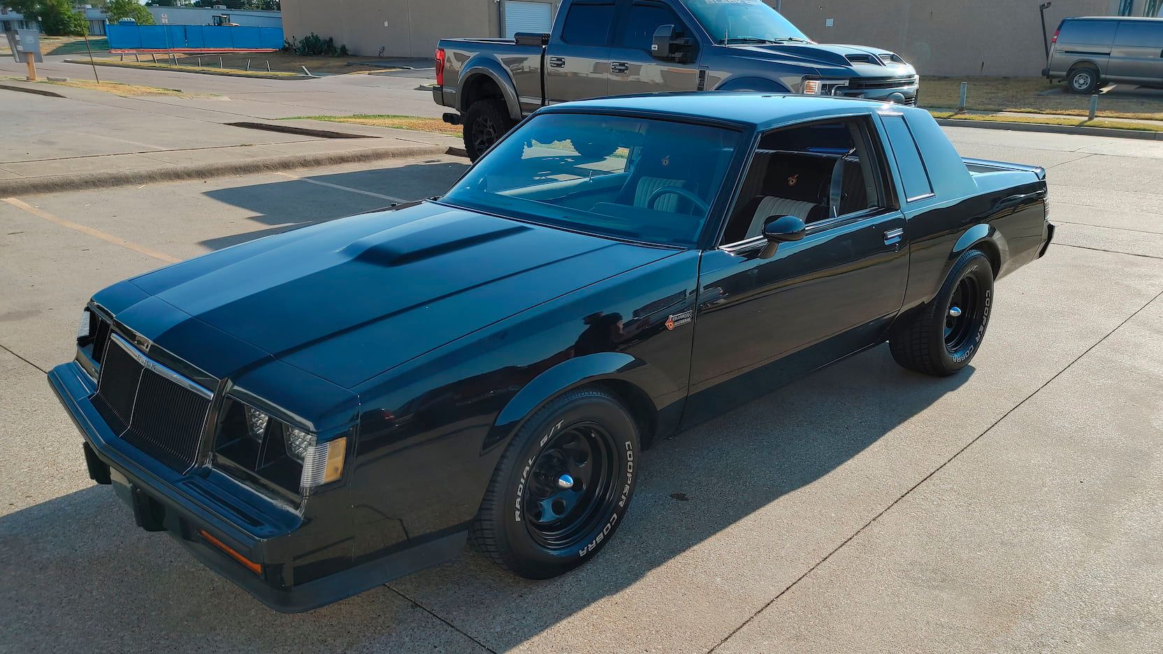 Black 1985 Buick Regal Grand National parked