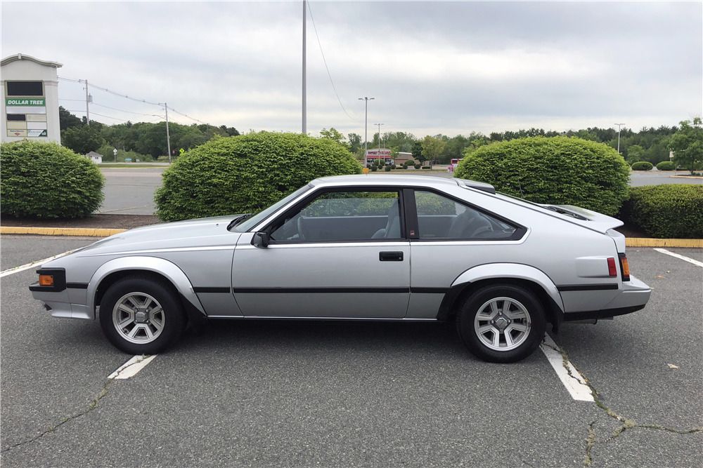 1985 Toyota Celica Supra Grey Side Profile 