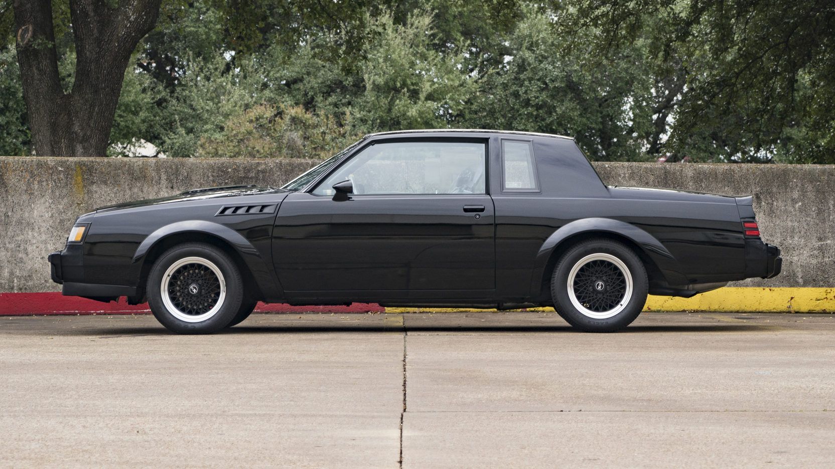 Black 1987 Buick Regal GNX parked