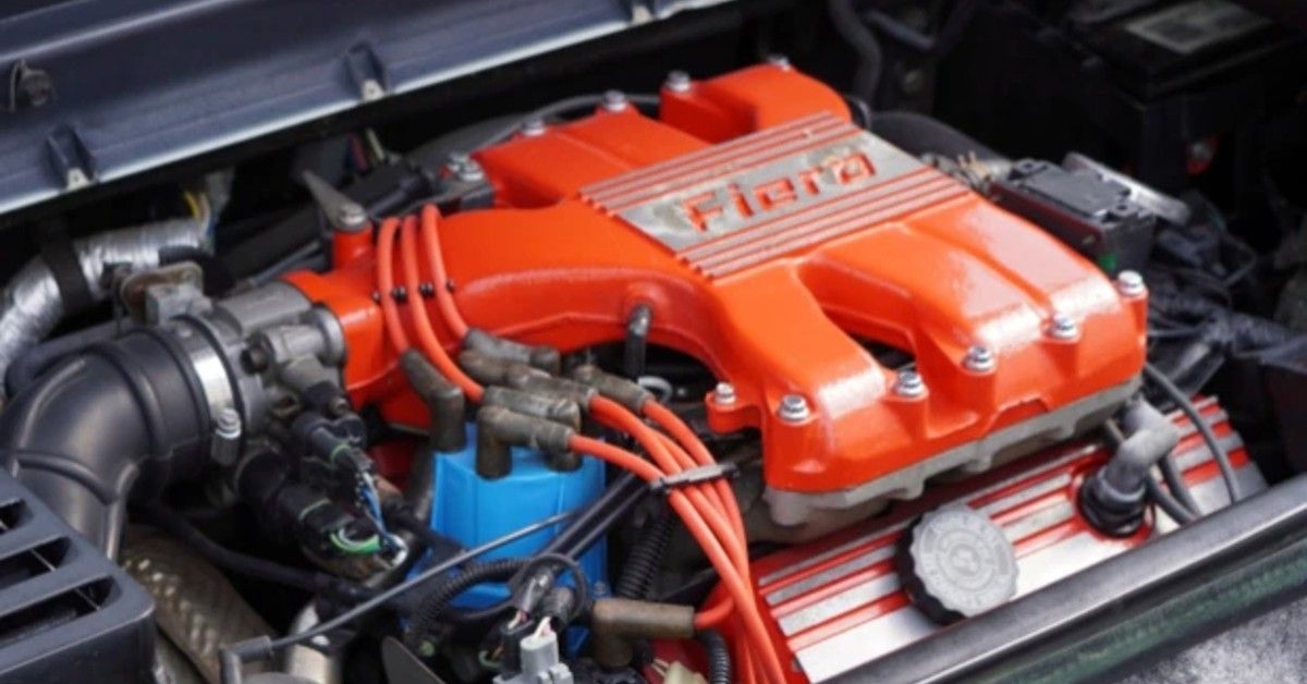 1988 Pontiac Fiero GT engine