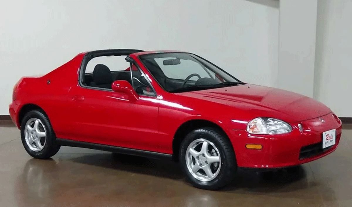 1995-Honda-Del-Sol-Si-(Red)---Front Left
