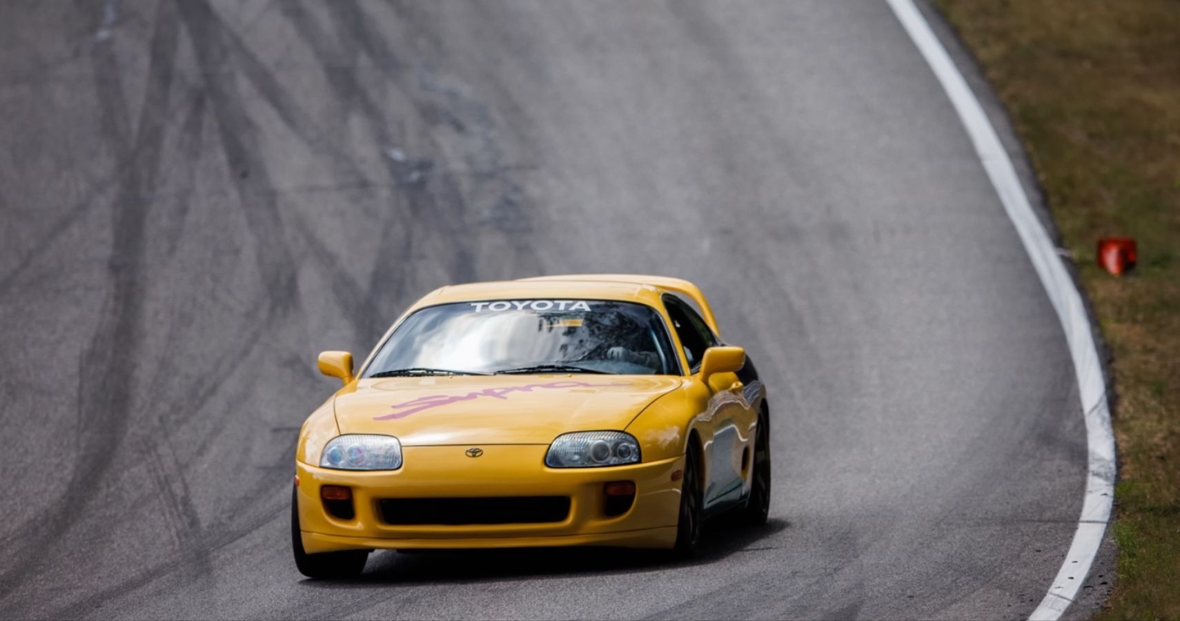 1995 Toyota Supra IndyCar Pace Car Front View On Track