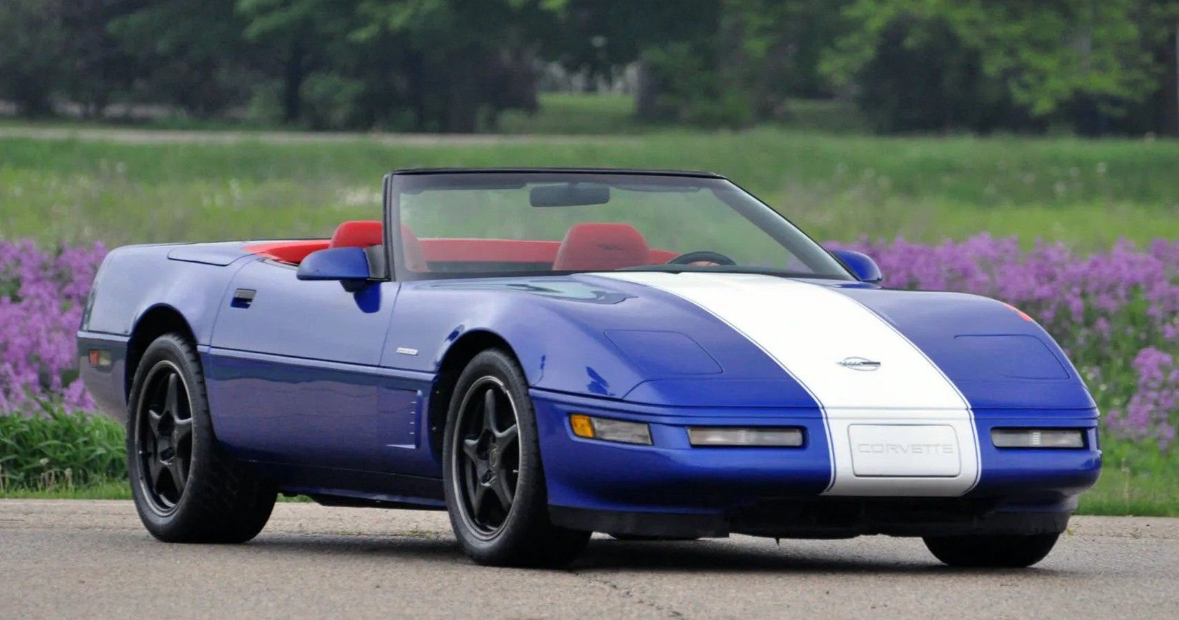 Blue 1996 C4 GS Convertible
