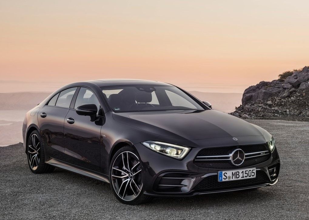 2019 black Mercedes-Benz CLS53 AMG front view 