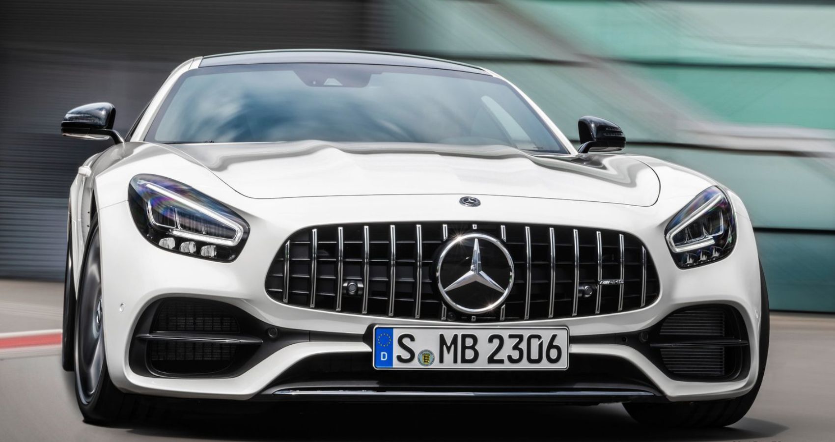 2020 AMG GT In White Front View