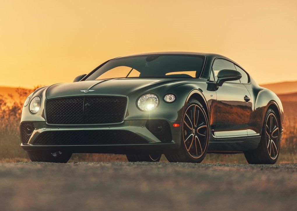 2020 green Bentley Continental GT V8 front view