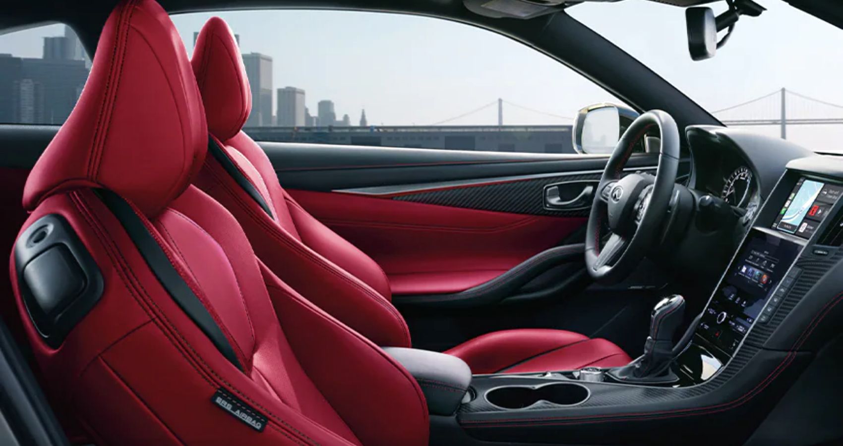 2022 Infiniti Q60 Red Sport Interior