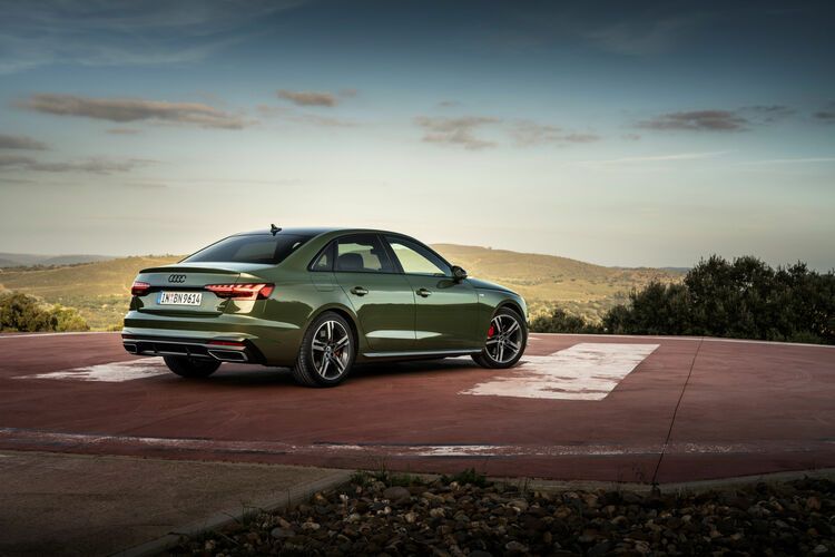 Green 2023 Audi A4 parked