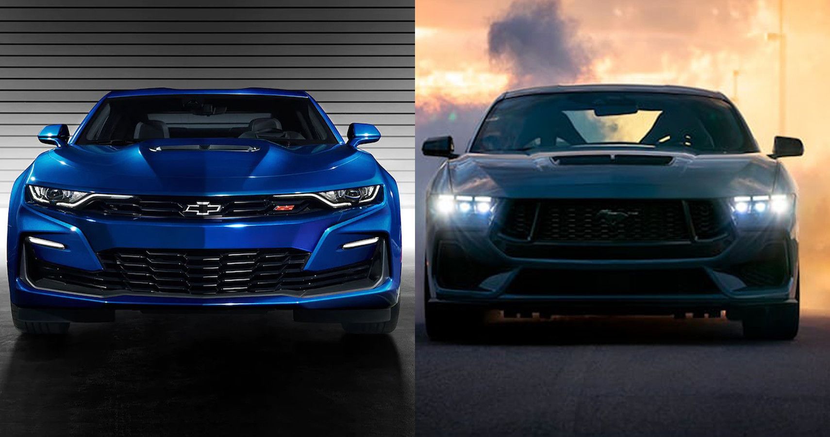 Iconic Muscle Car Battle 2023 Chevrolet Camaro Vs 2024 Ford Mustang GT