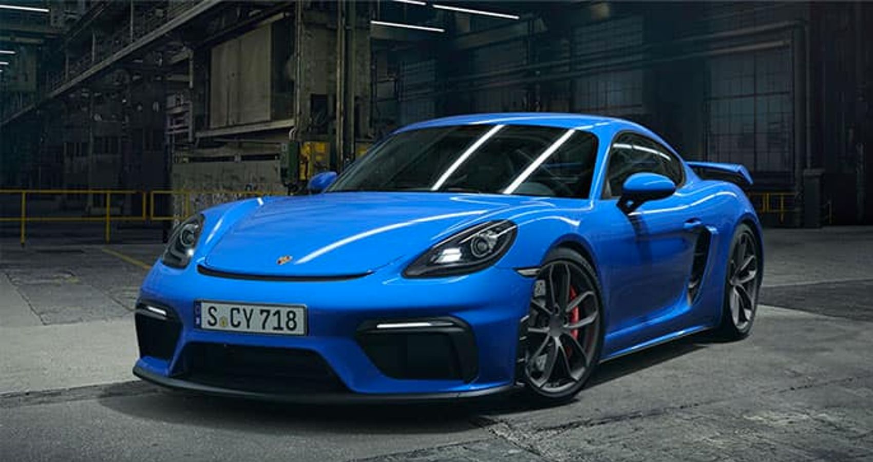 Blue 2023 Porsche 718 Cayman