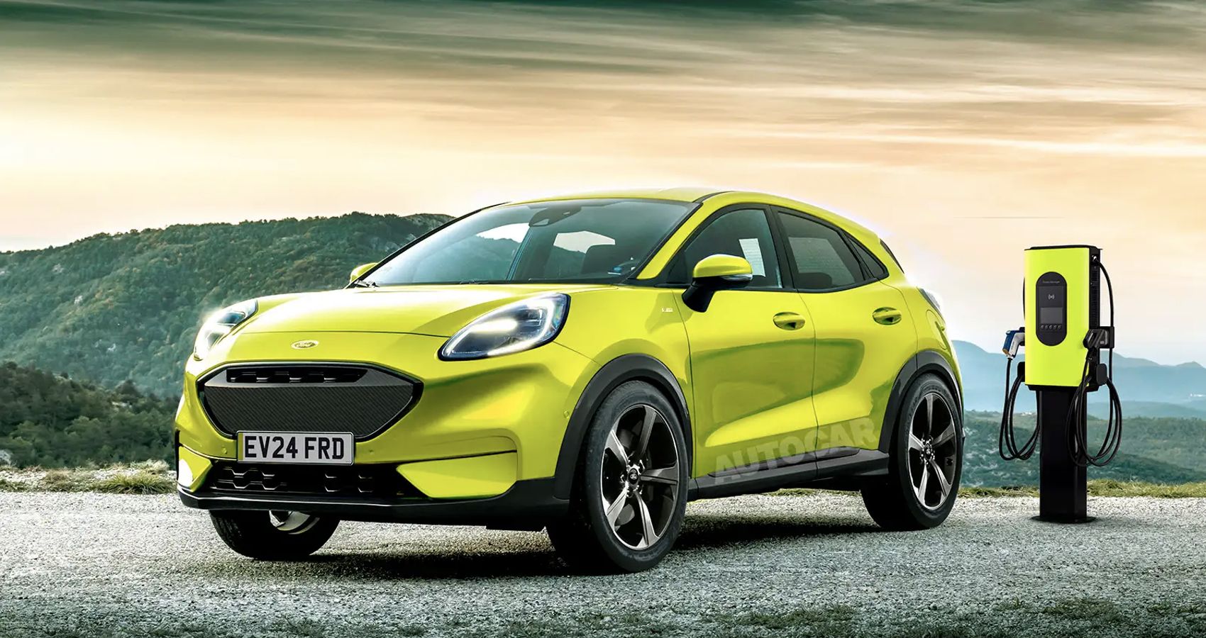 Ford Puma Subcompact Crossover Unofficially Gets an EV-Necessary