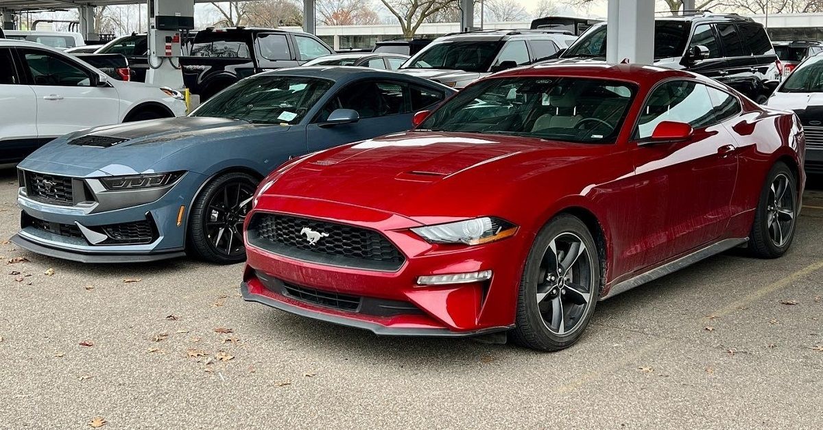 2024 Mustang With Old Mustang