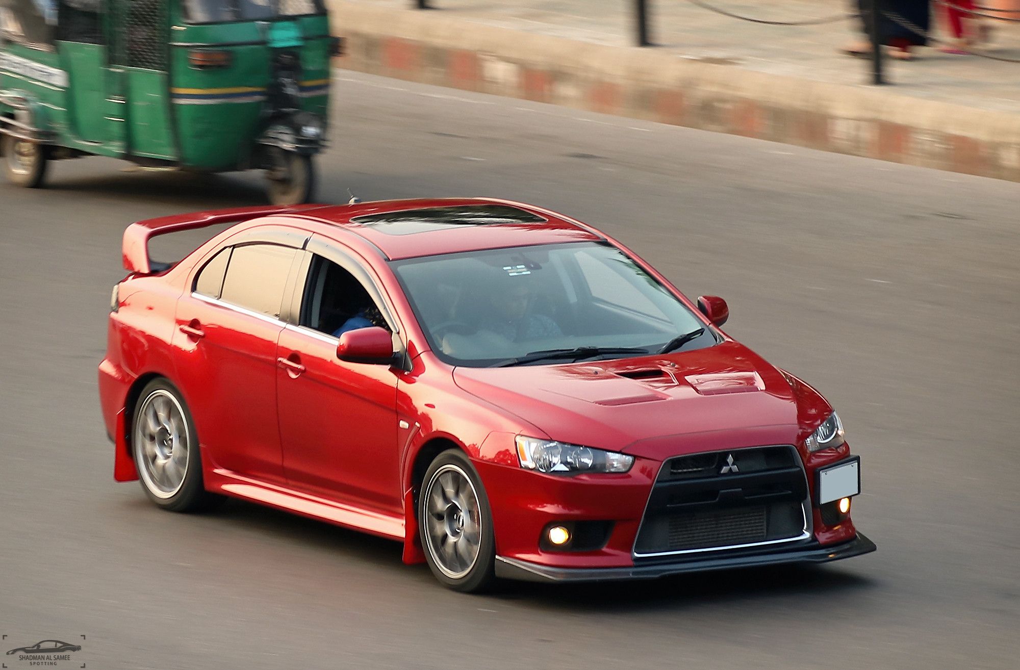 Driving Mitsubishi Lancer Evolution X