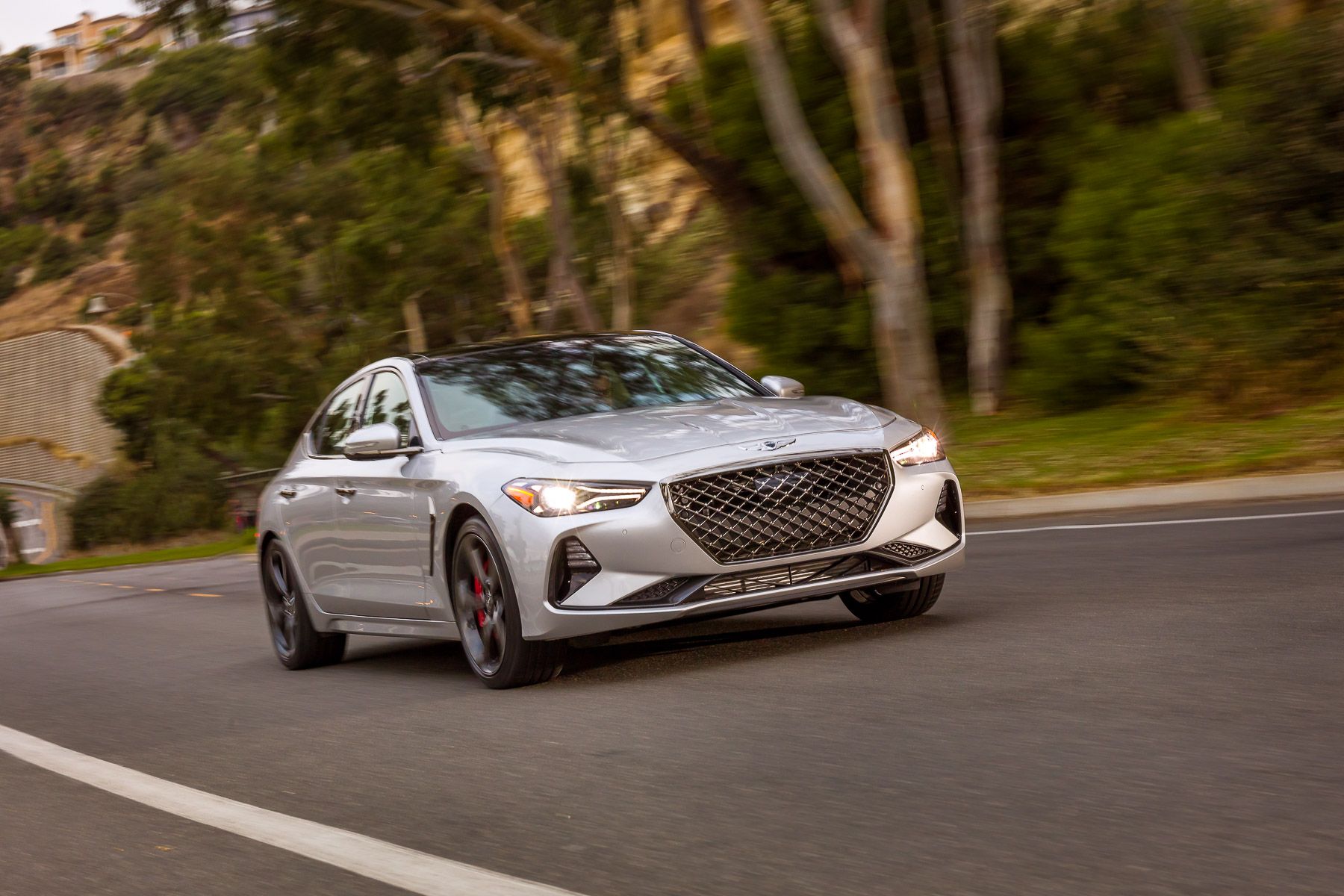 Genesis G70 front action shot