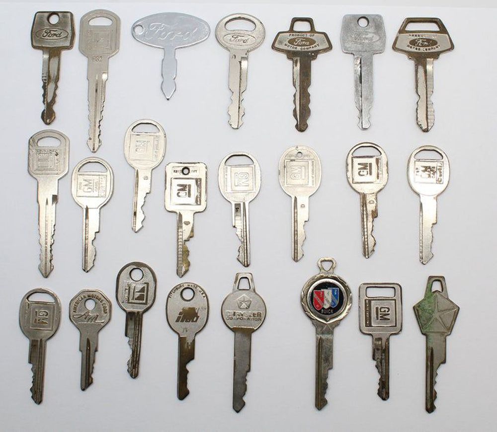 Set of vintage ignition keys