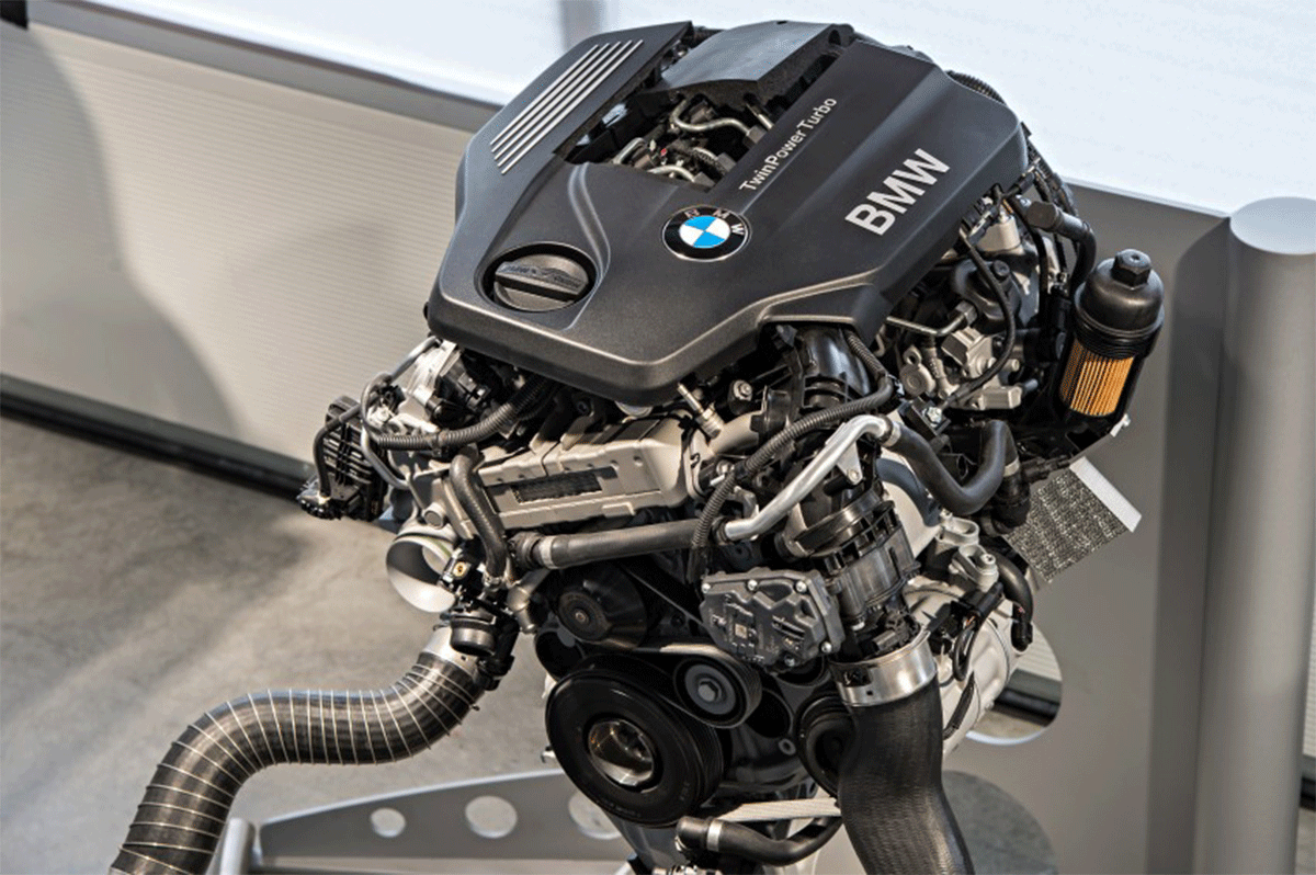 Motor BMW 2.0 litros B48 de quatro cilindros em linha