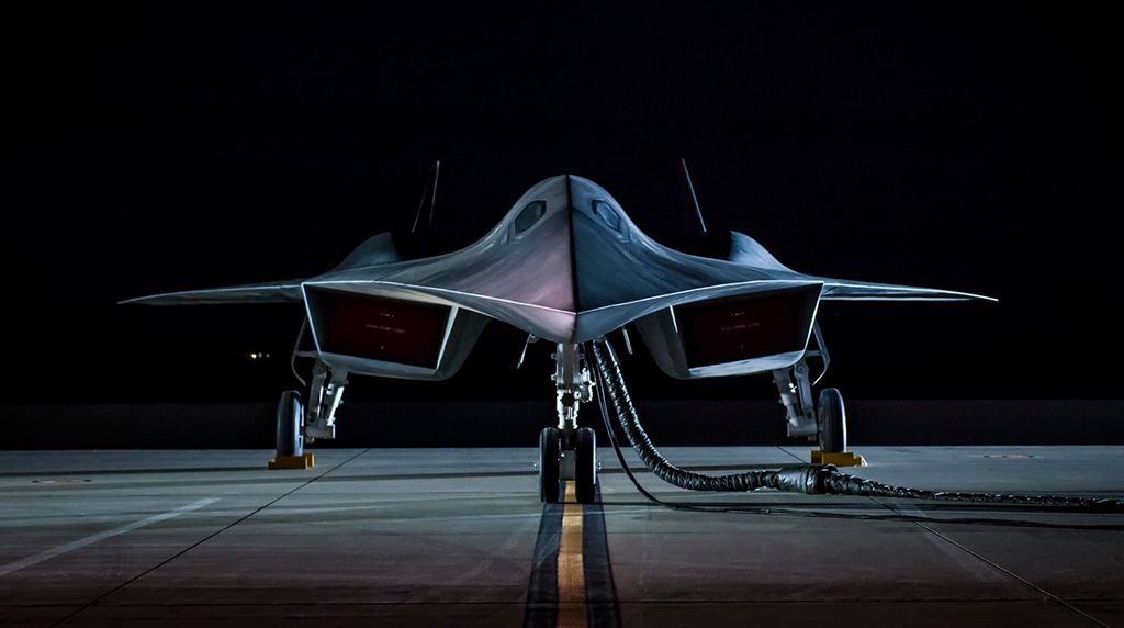 Lockheed Darkstar At Edwards AFB