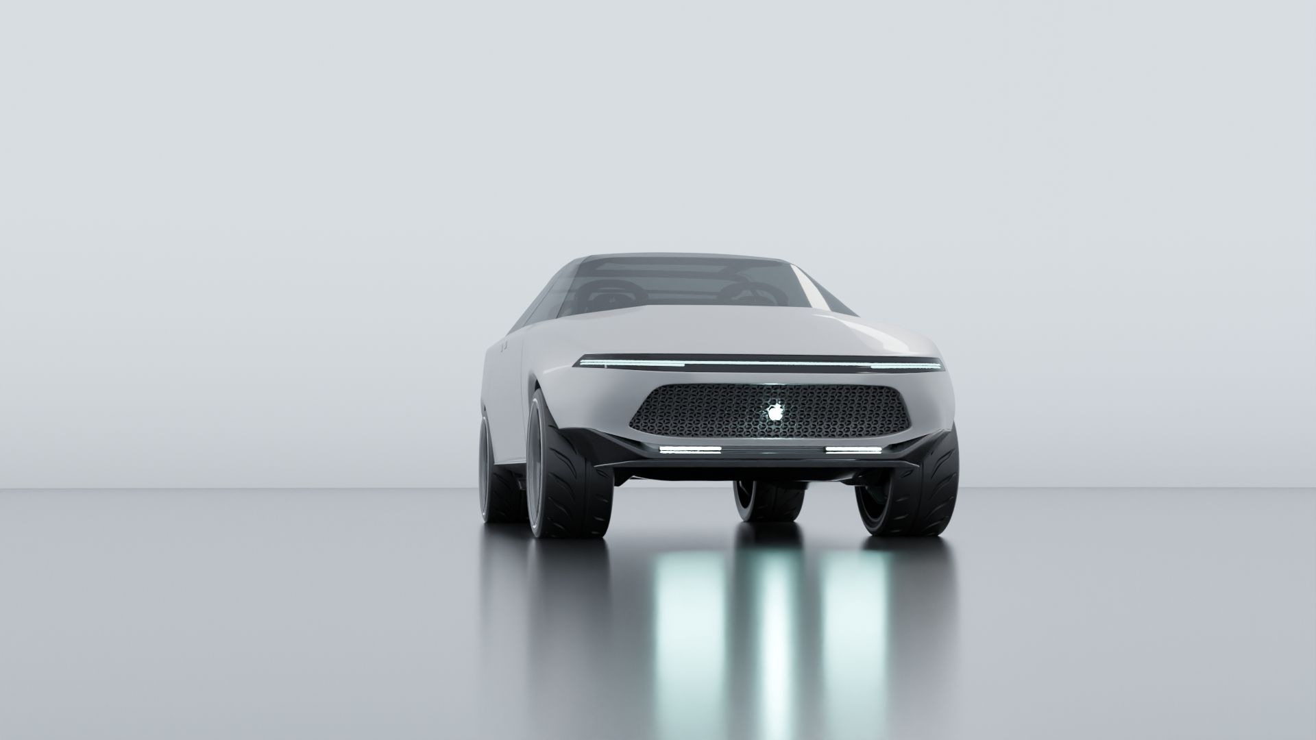 Apple Car Front View Rendering