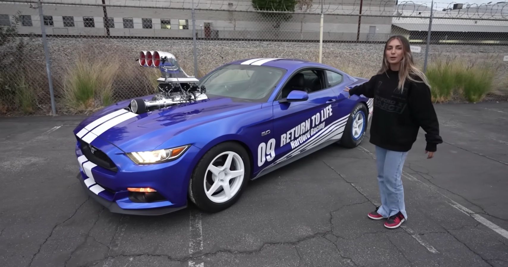Emelia Hartford's 9.8-liter Ford Mustang Is Back And Better Than Ever