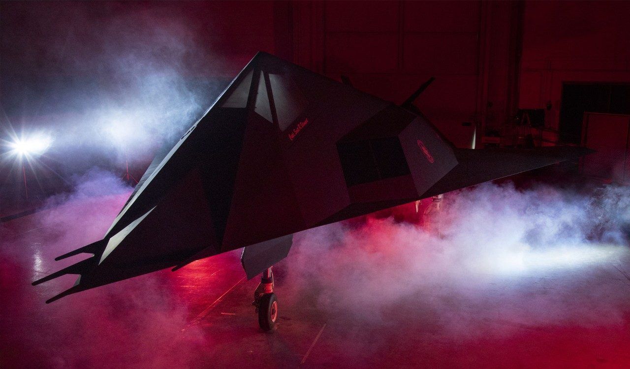 F-117 Stealth Fighter In Hangar Photo Shoot