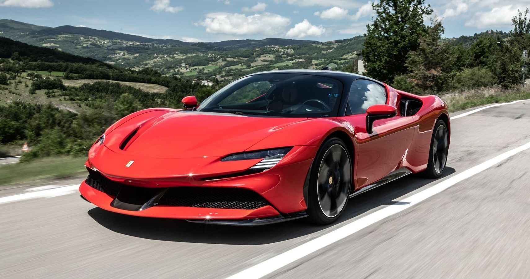 Red Ferrari SF90 Stradale