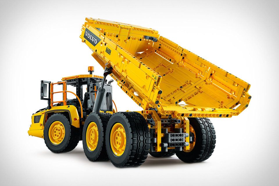 Lego Volvo Hauler Rear Quarter View