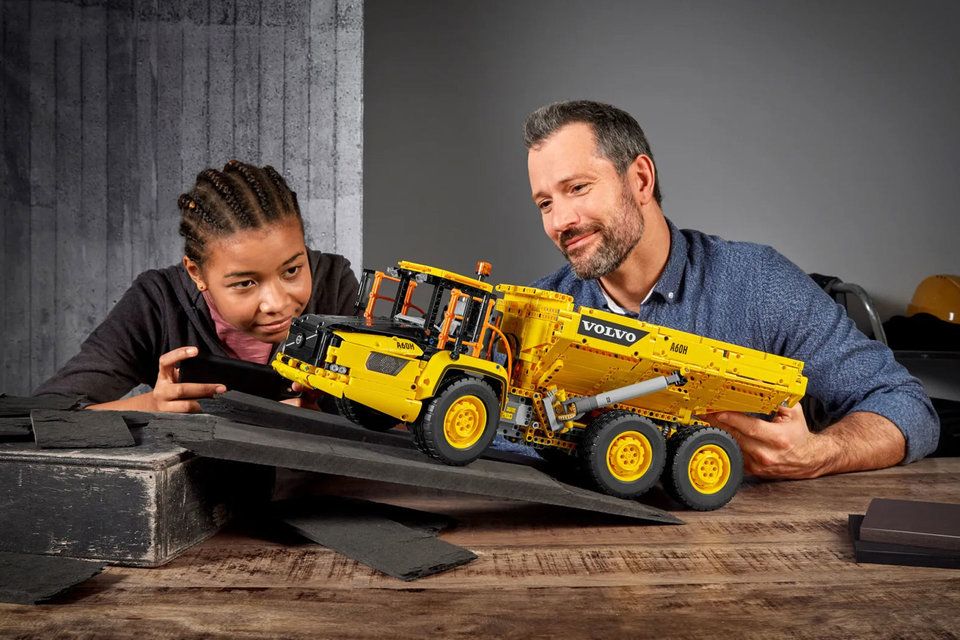 Lego Volvo Hauler Side View