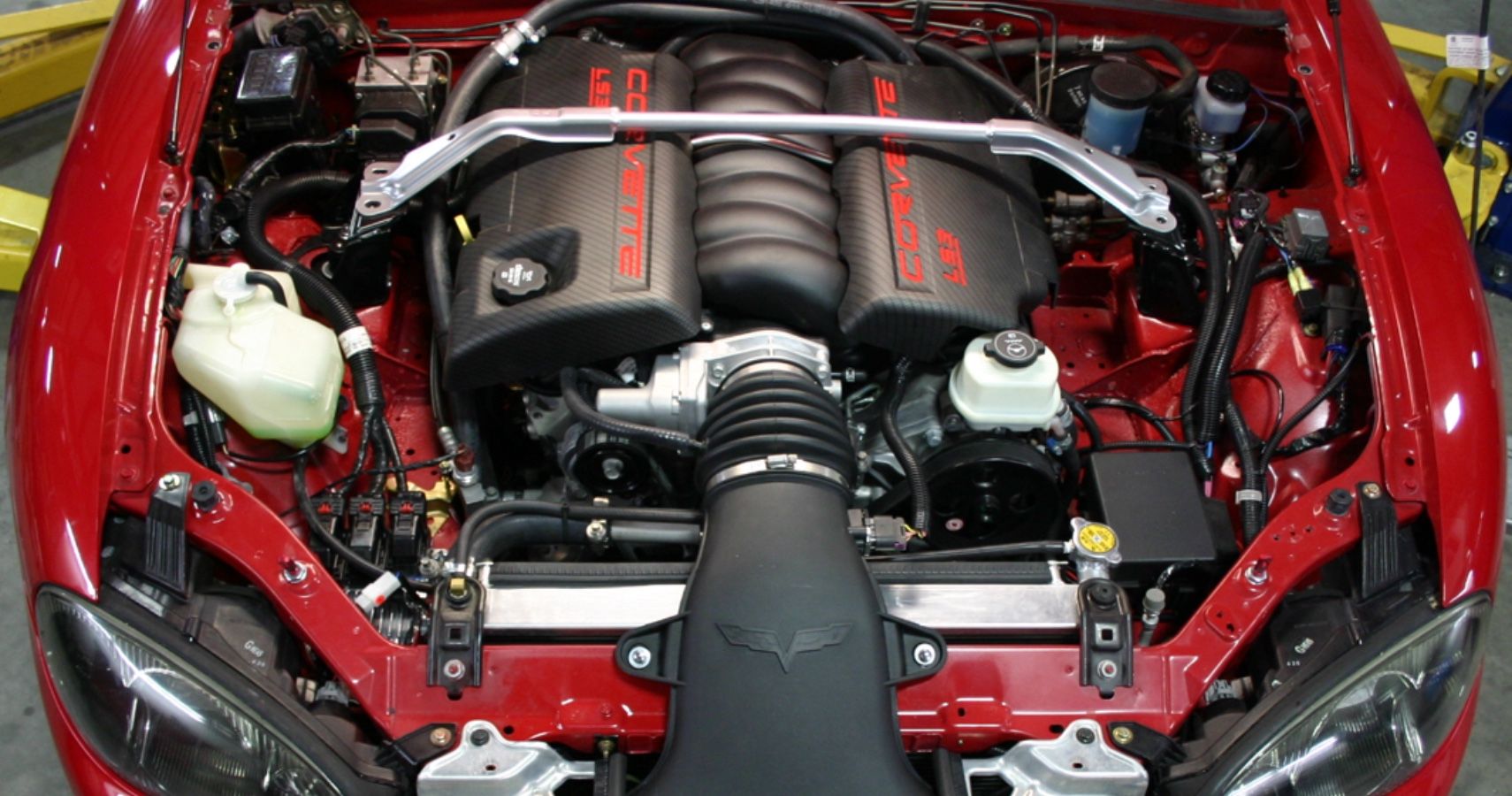 Mazda Flyin Miata Red Corvette Engine LS Swap