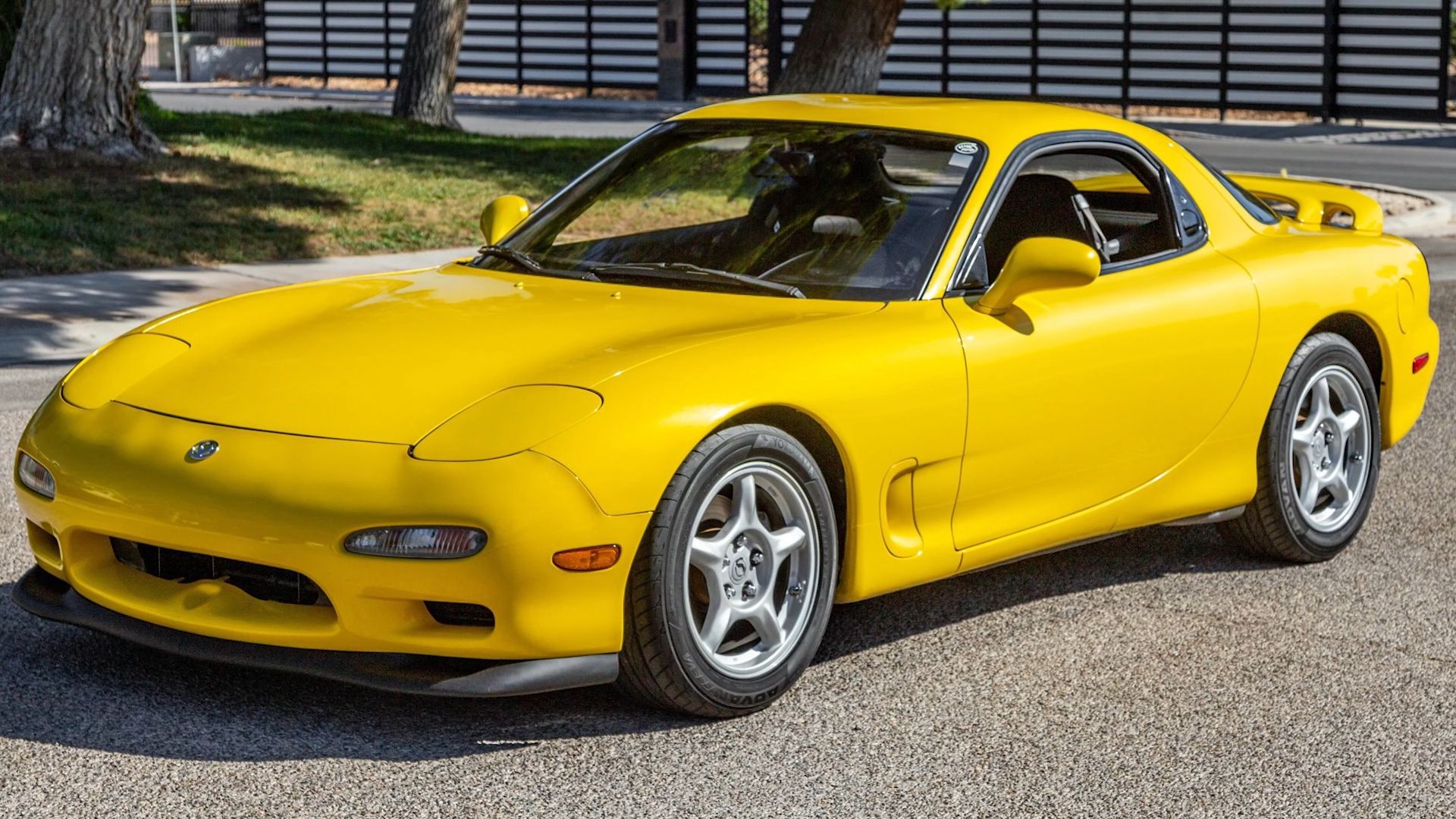 Mazda RX-7 FD Front Quarter View Yellow